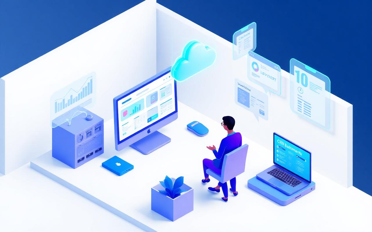 小型企业办公场景：网站、CRM、库存、报价与云服务器协同